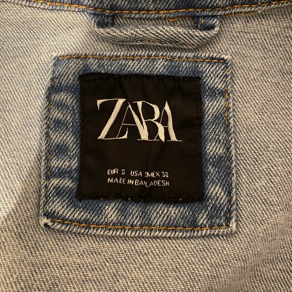 Zara mens light wash denim jacket - Picture 3 of 3